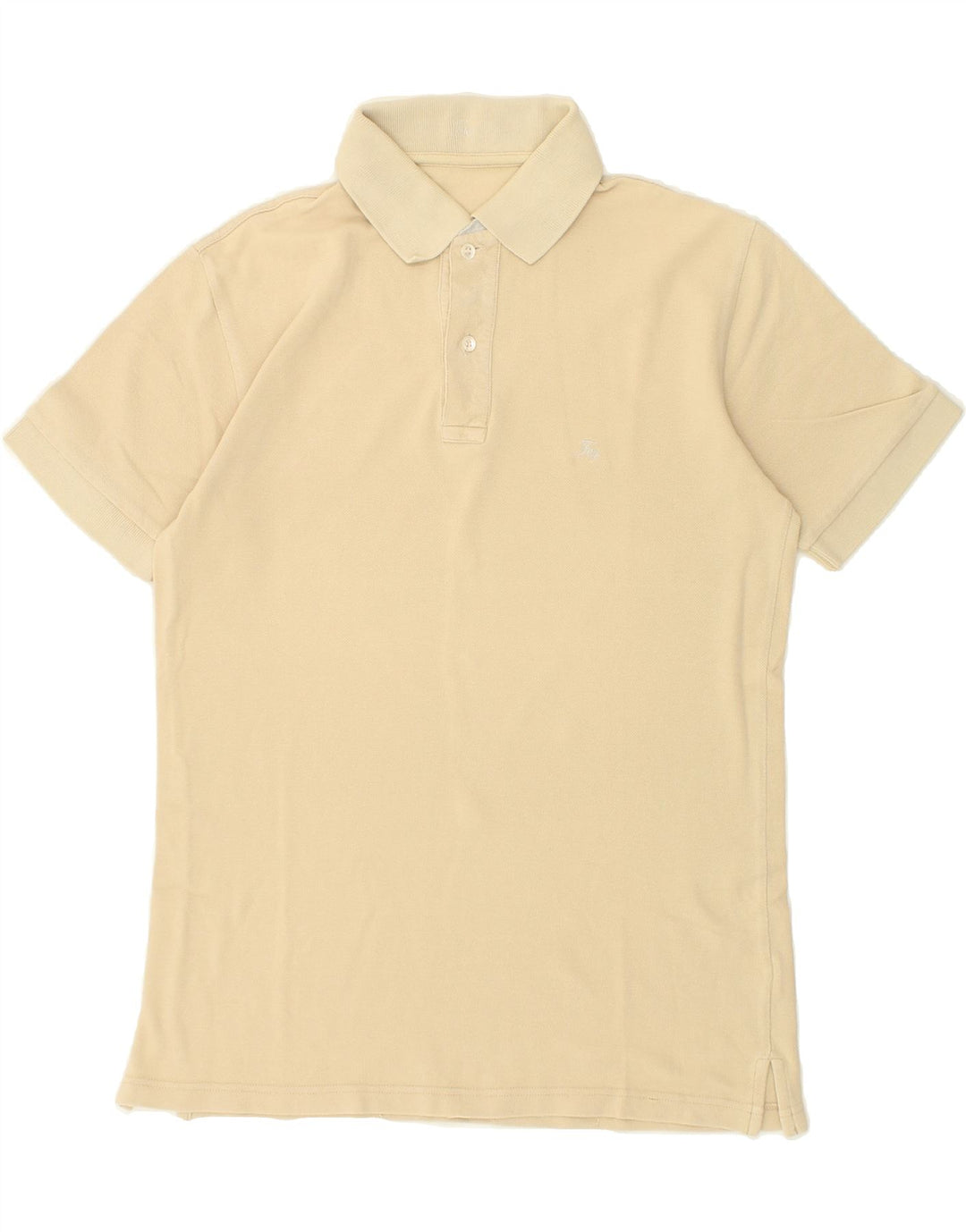 FAY Mens Polo Shirt Medium Yellow Cotton | Vintage Fay | Thrift | Second-Hand Fay | Used Clothing | Messina Hembry 