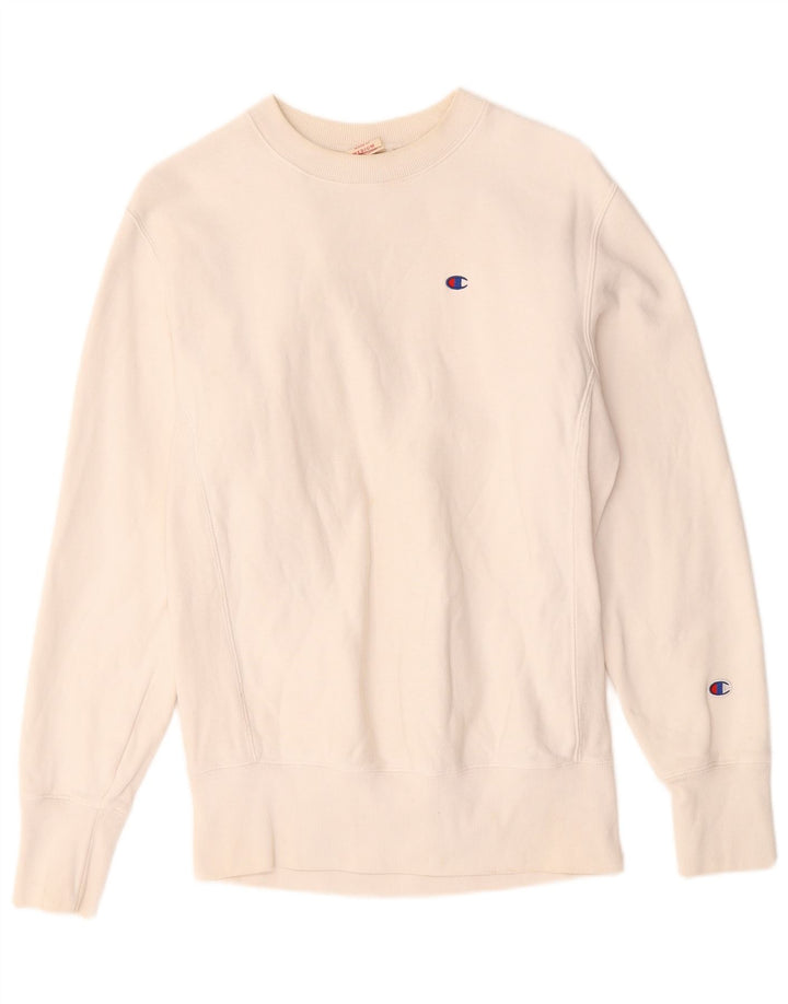 Champion Herren Sweatshirt Pullover Medium Weiß