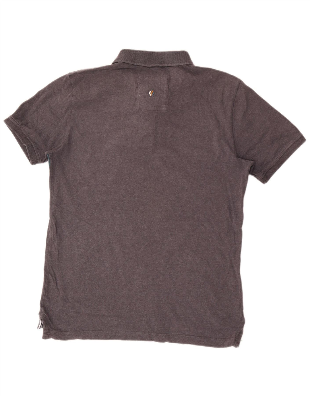 Fat Face Herren-Poloshirt aus mittelgrauer, gestreifter Baumwolle
