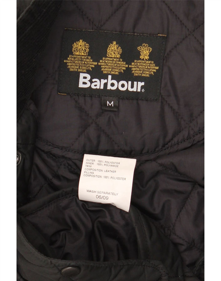 Barbour Herren Steppjacke UK 38 Medium Schwarz Polyester