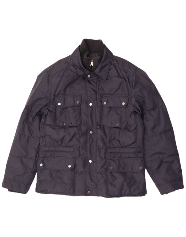 Best Company Mens Padded Jacket UK 44 2XL Navy Blue Nylon