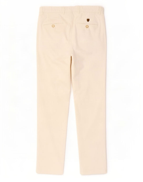 Massimo Dutti Herren Slim Fit Chinohose EU 38 Small W28 L30 Weiß