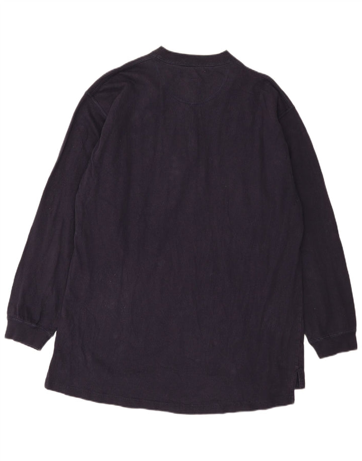 Chaps Herren-Top, langärmelig, 2XL, Marineblau, Baumwolle