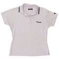 Reebok Damen Poloshirt UK 14 Large Lila Polyester