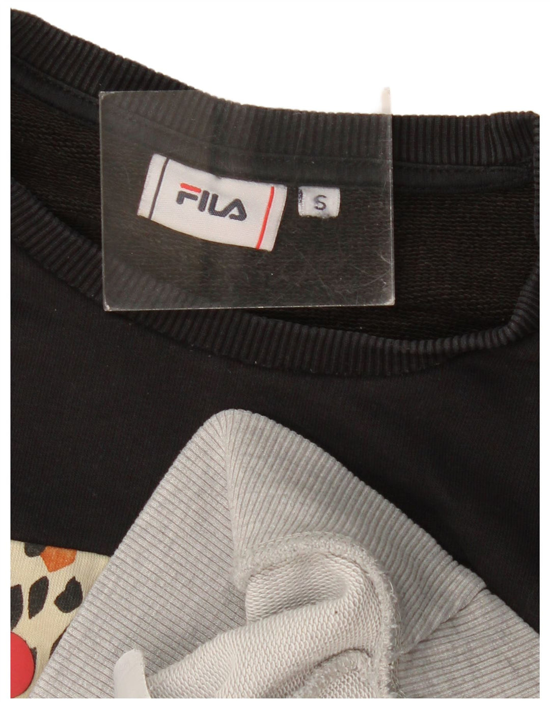 Fila Damen Grafik-Sweatshirt-Pullover UK 10 Small Mehrfarbig