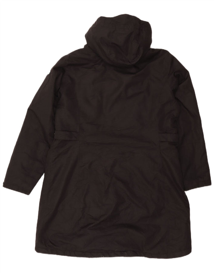 Killtec Damen-Windbreaker-Mantel mit Kapuze, UK 16, Größe L, Schwarz, Polyester