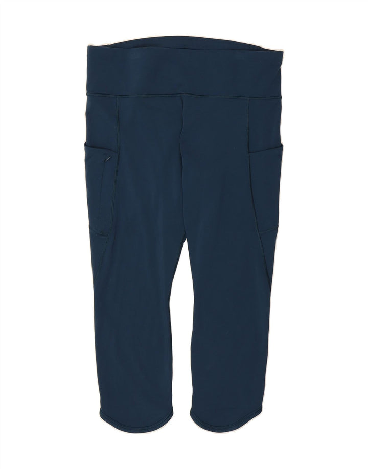 ATHLETA Womens Capri Leggings UK 18 XL  Blue Nylon Vintage Athleta and Second-Hand Athleta from Messina Hembry 