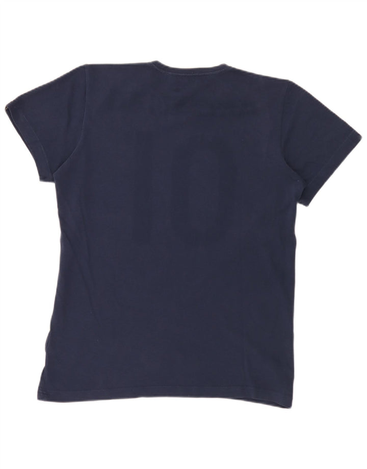 Adidas Herren Grafik T-Shirt Top Small Marineblau Baumwolle
