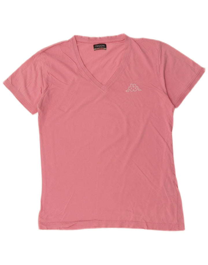 KAPPA Damen T-Shirt Top UK 18 XL Rosa Baumwolle