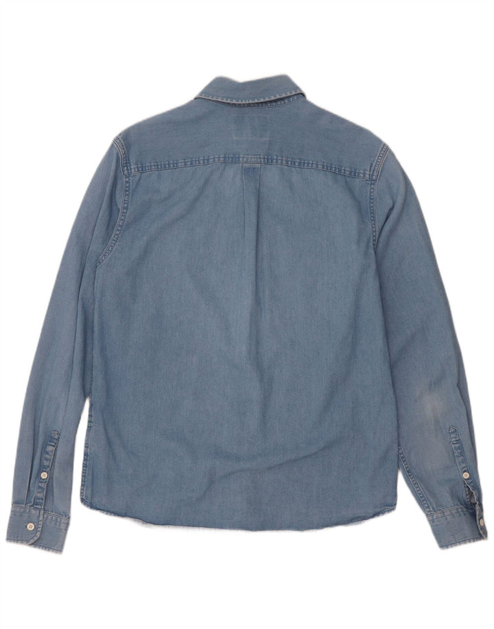 Calvin Klein Jeans Herren-Jeanshemd mit normaler Passform, mittelblaue Baumwolle