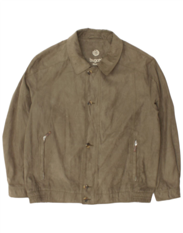 Bugatti Herren Bomberjacke IT 56 3XL Khaki Polyester