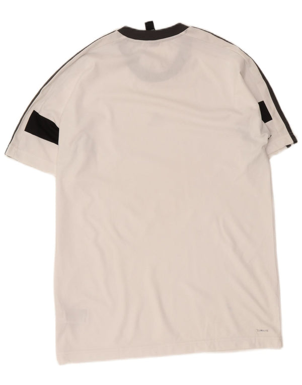 Adidas Herren Climalite T-Shirt Top Mittelweißes Colourblock-Polyester