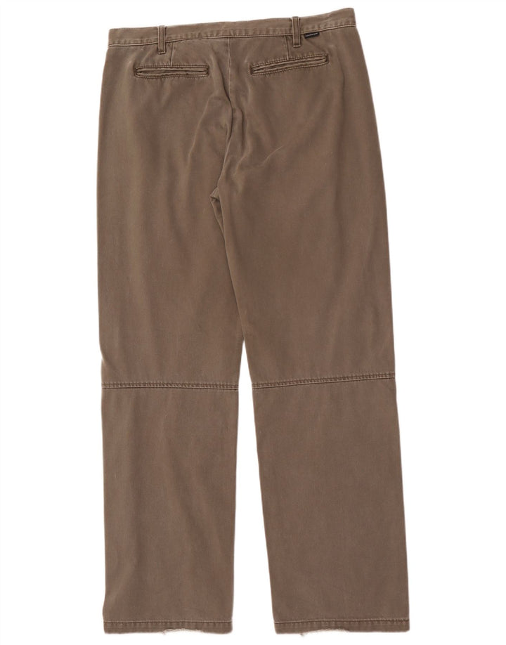 Calvin Klein Herren Straight Chino Hose W34 L33 Grau