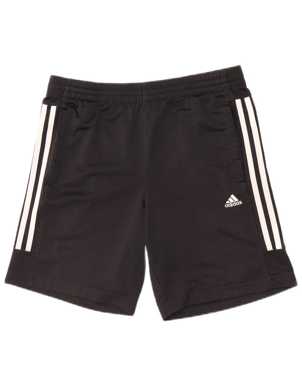 Adidas Sportshorts für Jungen, 13–14 Jahre, schwarzes Polyester