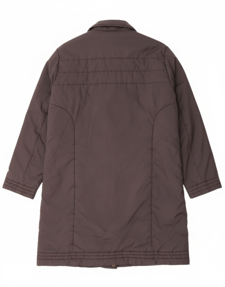 Adidas Damen gepolsterter Mantel UK 16 Large Grau Polyamid
