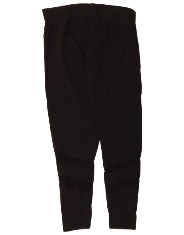 Lipsy Damen Leggings UK 18 XL Schwarz Baumwolle