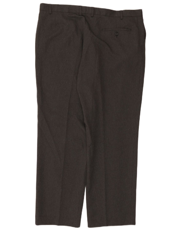Gerade Herren-Anzughose von Marks & Spencer, W40, L31, Schwarz, Polyester