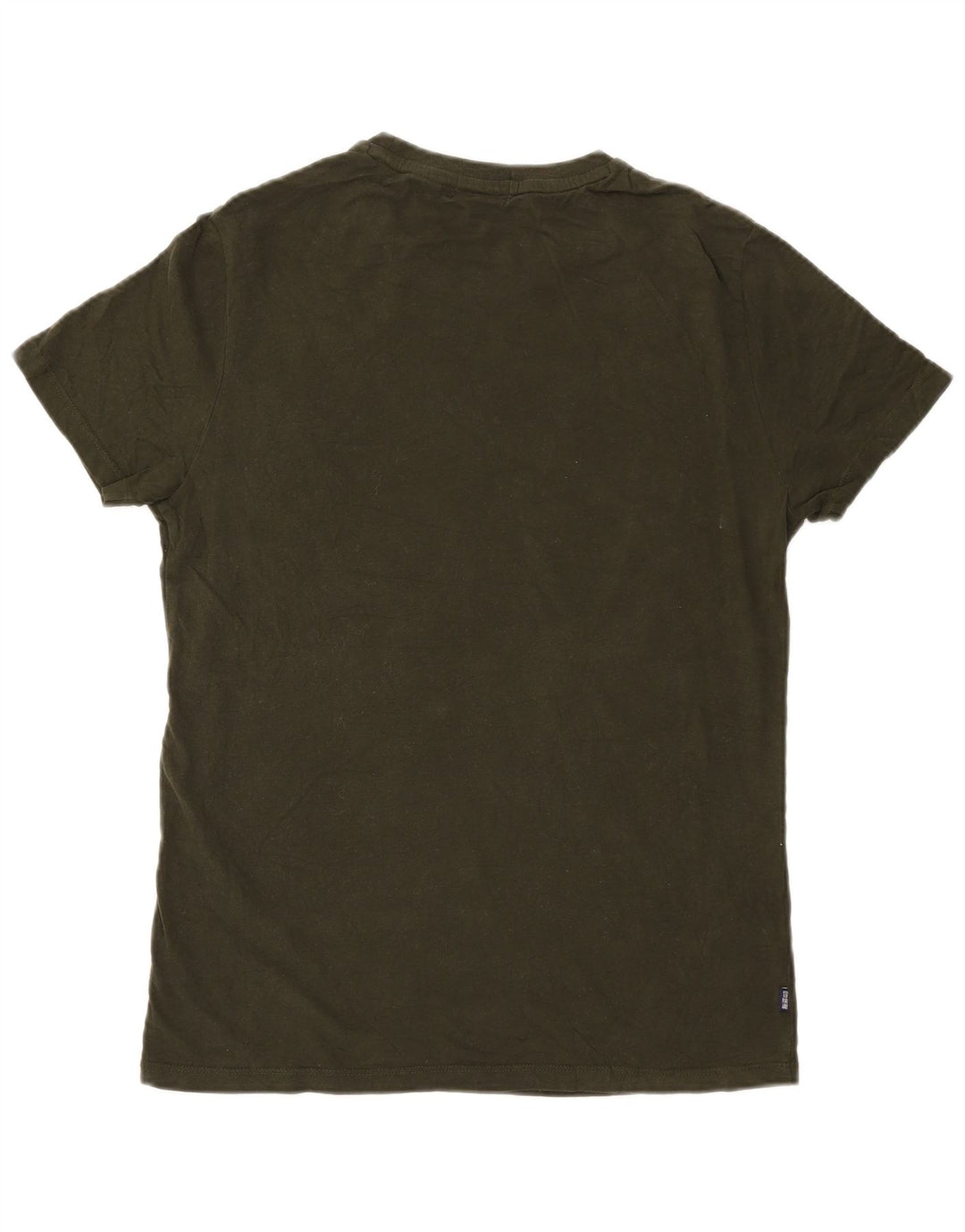 Superdry Herren T-Shirt-Oberteil aus mittelgrüner Baumwolle