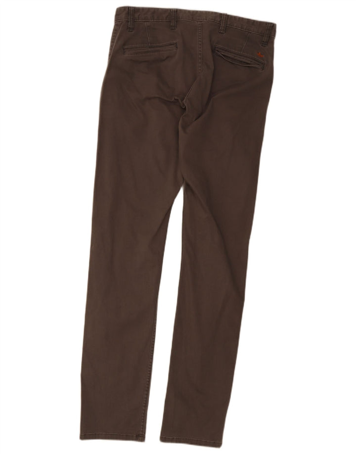 Dockers Herren Khakis Slim Chinohose W32 L34 Graue Baumwolle