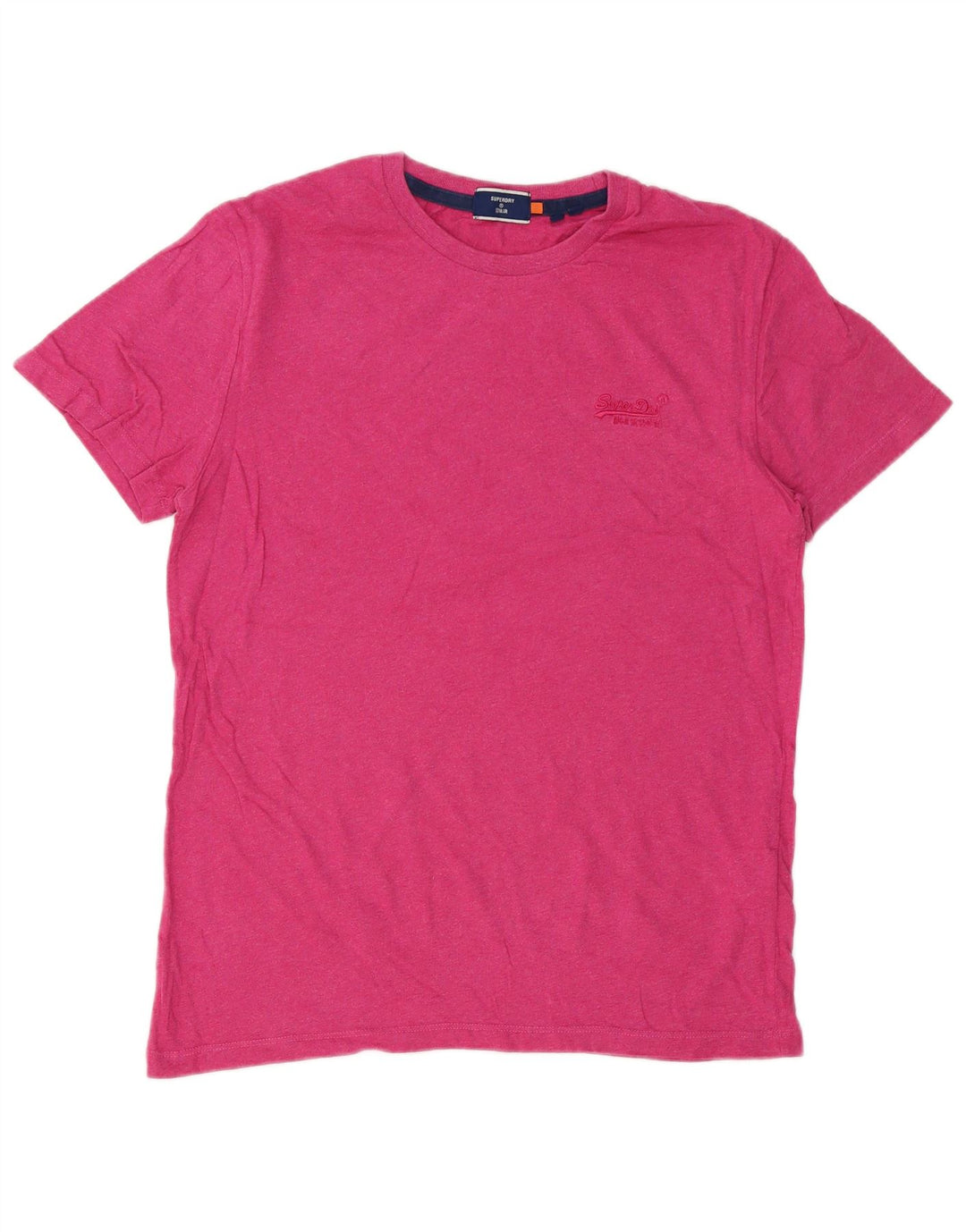 Superdry Herren T-Shirt-Oberteil aus mittelrosa Baumwolle