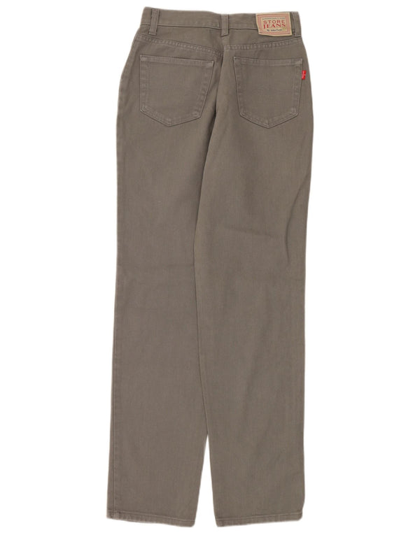 Oviesse Damen High Waist Tapered Jeans IT 42 Medium W26 L30 Grau Baumwolle