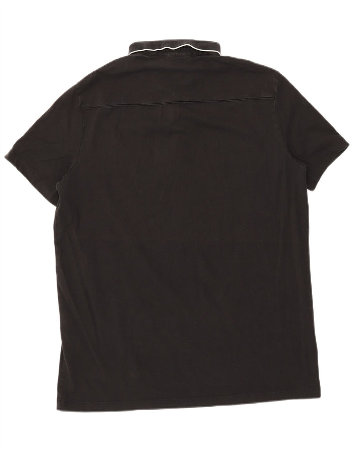 ARMANI EXCHANGE Herren Poloshirt XL Schwarz Baumwolle