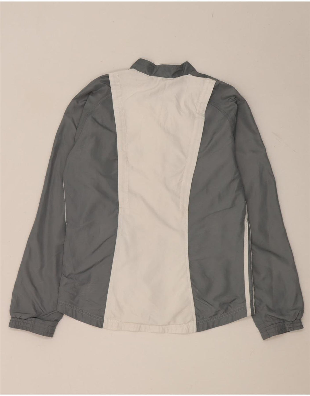Adidas Damen-Trainingsanzug-Top-Jacke, UK 10, Größe S, Grau, Farbblock