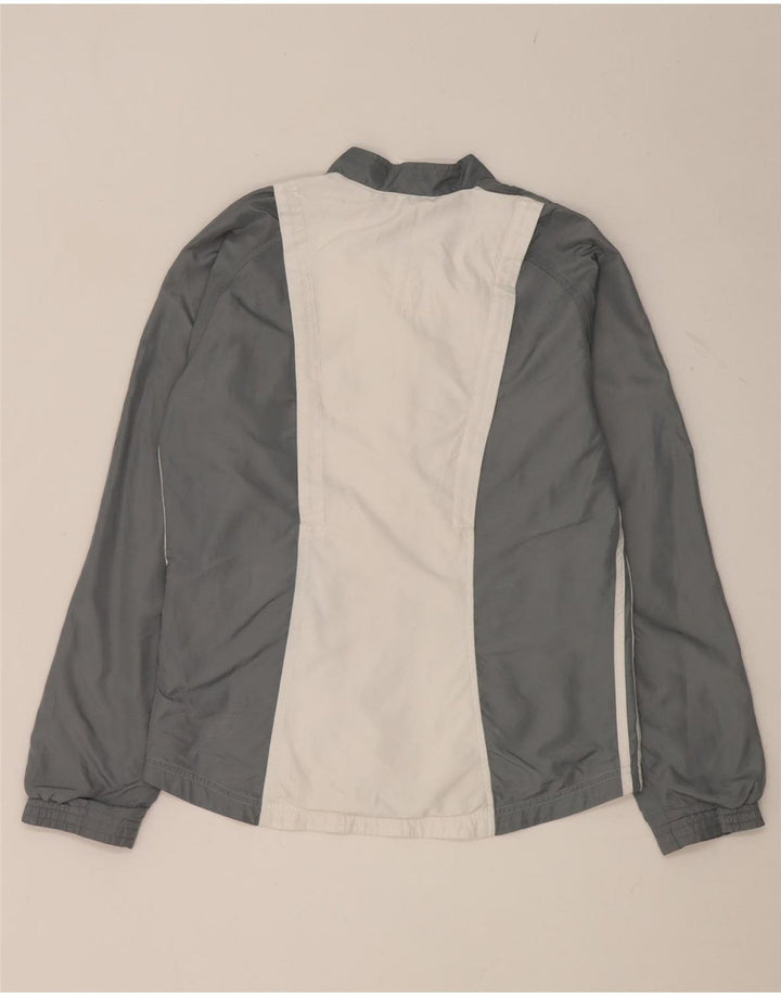 Adidas Damen-Trainingsanzug-Top-Jacke, UK 10, Größe S, Grau, Farbblock