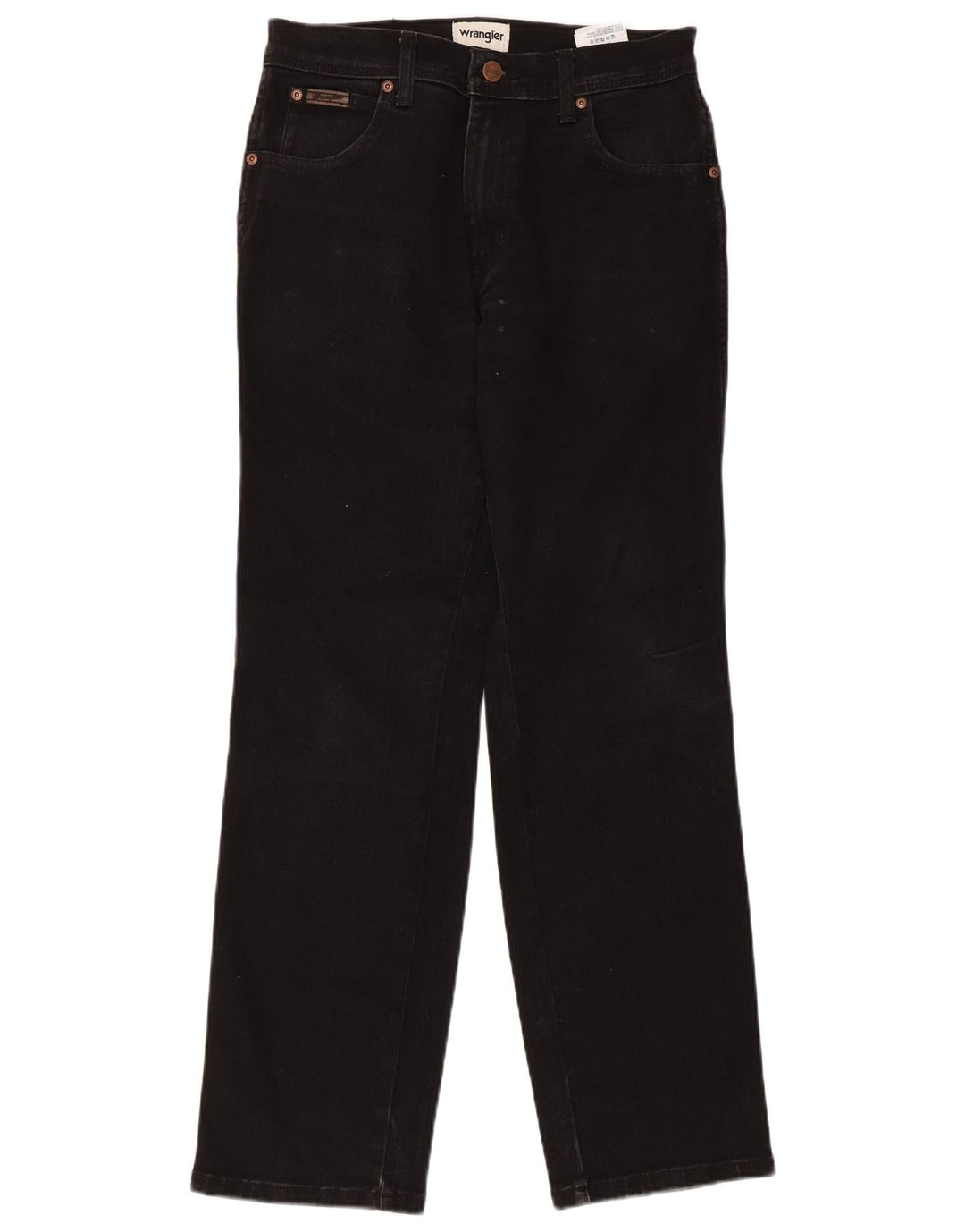 Wrangler Herren Texas Straight Jeans W30 L30 Schwarze Baumwolle