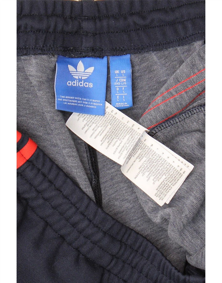 Adidas Herren-Trainingshose, Jogginghose, groß, marineblau, Polyester