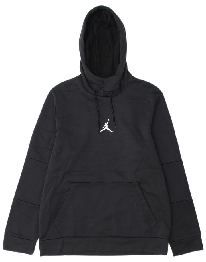 Jordan Herren-Kapuzenpullover mit Standard-Passform, Größe S, Schwarz, Polyester