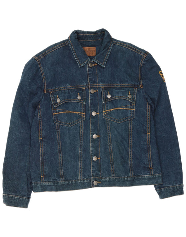 Tom Tailor Herren Jeansjacke UK 44 2XL Blaue Baumwolle