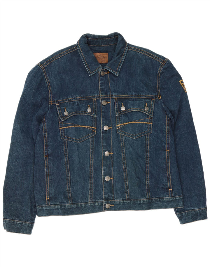 Tom Tailor Herren Jeansjacke UK 44 2XL Blaue Baumwolle