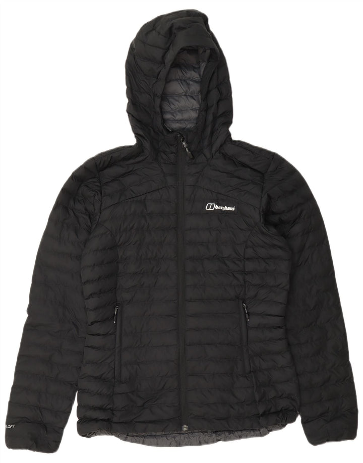 Berghaus Wattierte Damenjacke mit Kapuze, Größe S, Marineblau, Polyester