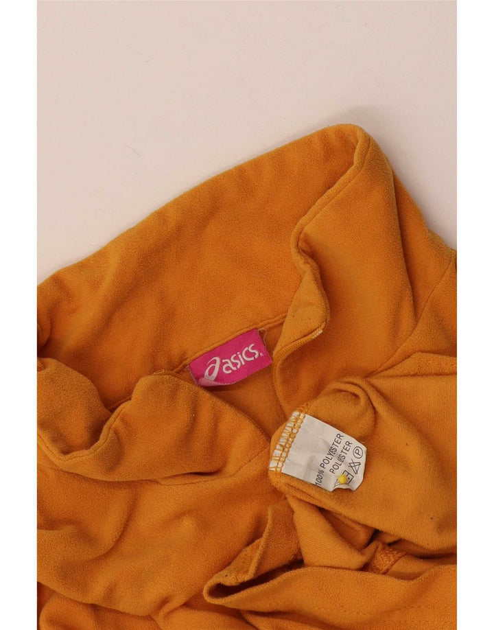 Asics Damen-Fleecepullover mit Reißverschluss am Hals, UK 18, XL, Gelb, Polyester