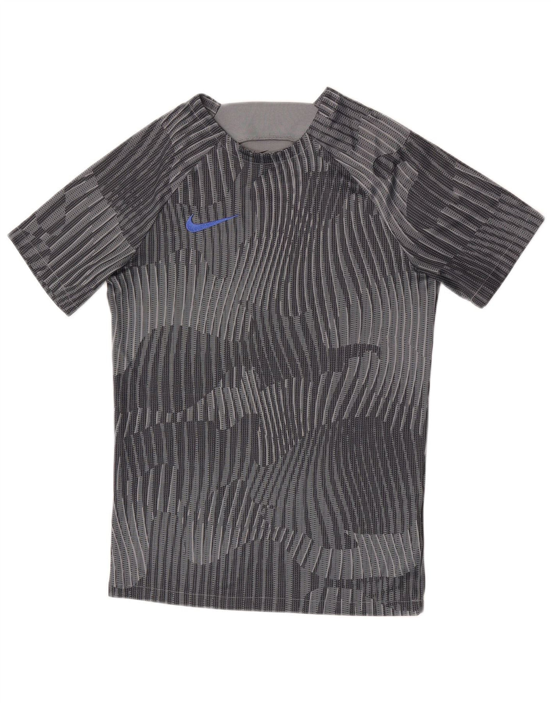 Nike Herren-T-Shirt mit Dri-Fit-Grafik, Größe S, graues Camouflage-Polyester