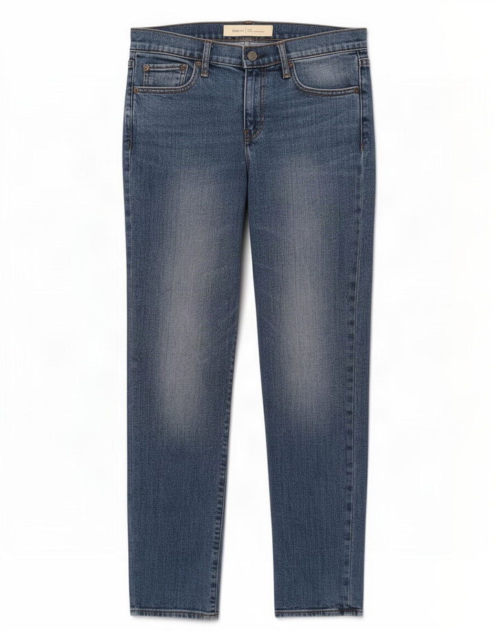 Gap Damen Straight Jeans W28 L29 Blaue Baumwolle