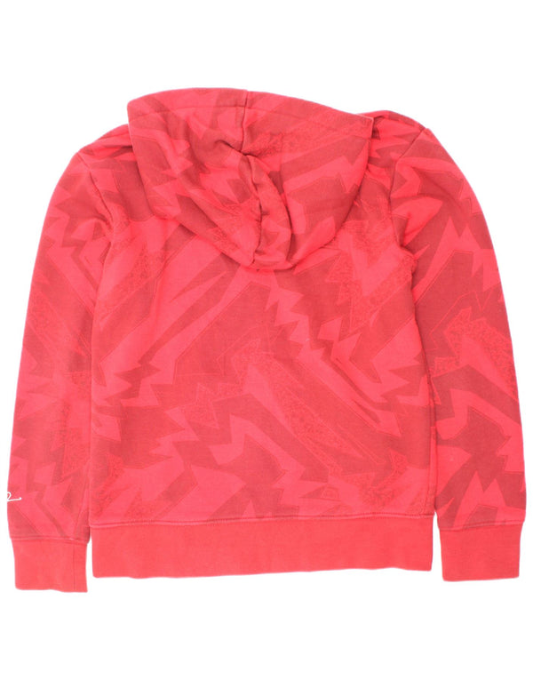 Jordan Kapuzenpullover für Jungen, 10–11 Jahre, mittelrote geometrische Baumwolle