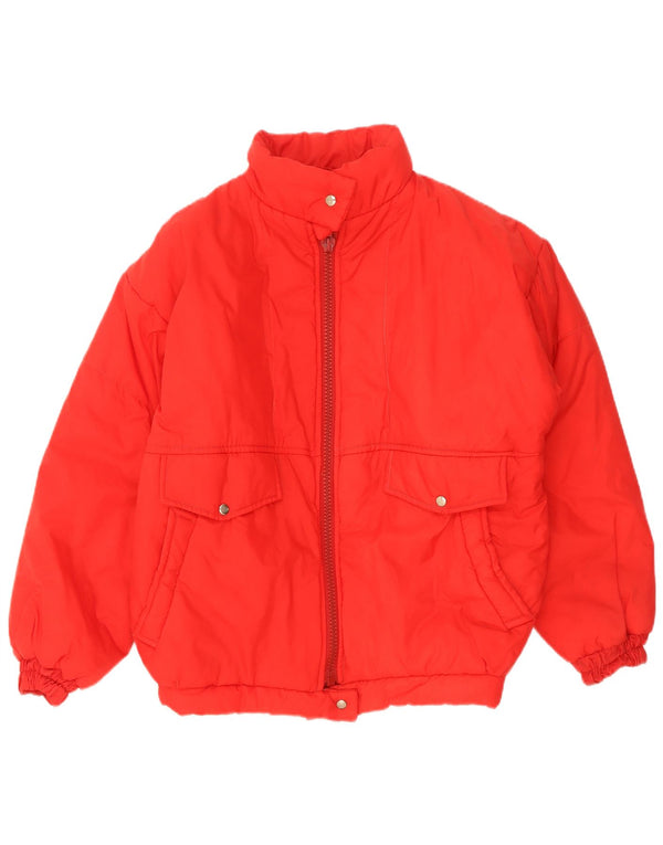 Vintage Damen Wattierte Jacke UK 18 XL Rot