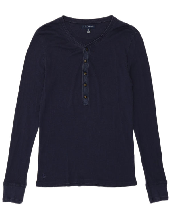 Ralph Lauren Damen Top Langarm UK 18 XL Marineblau