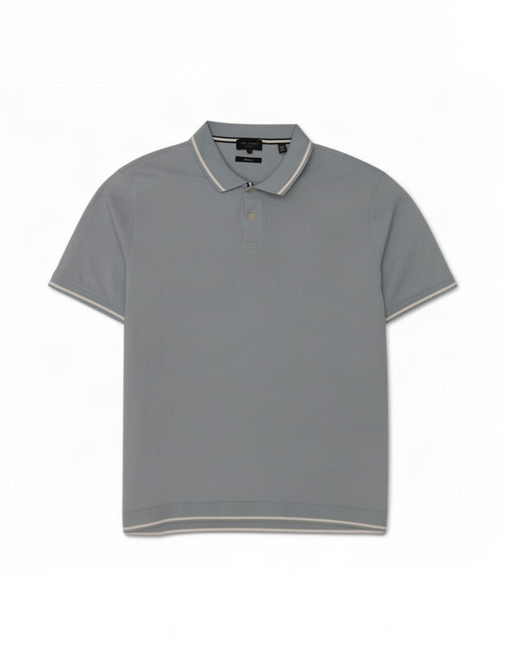Ted Baker Herren-Poloshirt, normal, Größe 5, XL, blaue Baumwolle