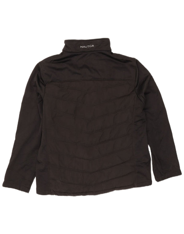Nautica Herren Wattierte Jacke UK 40 Large Schwarz Polyester