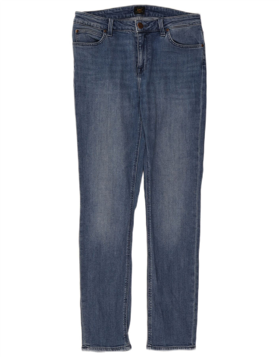 Lee Damen Elly Slim Jeans W30 L31 Blaue Baumwolle