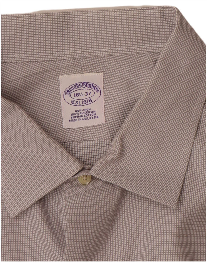 Brooks Brothers Herrenhemd, Größe 18 1/2 2XL, graue Baumwolle