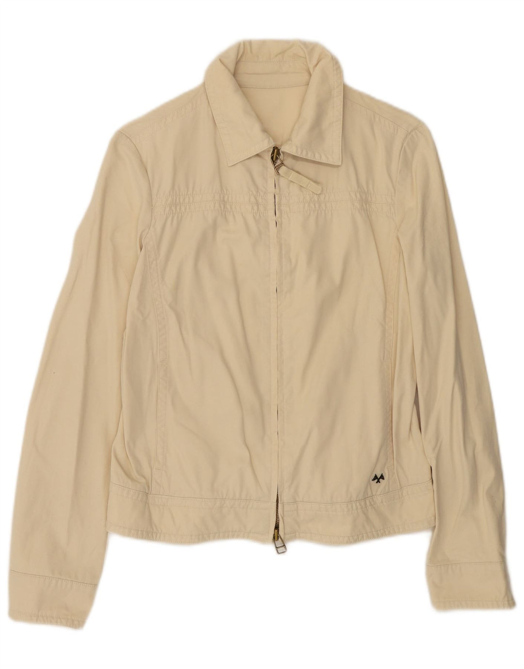 Burberry Damen Bomberjacke UK 14 Mittelbeige Baumwolle