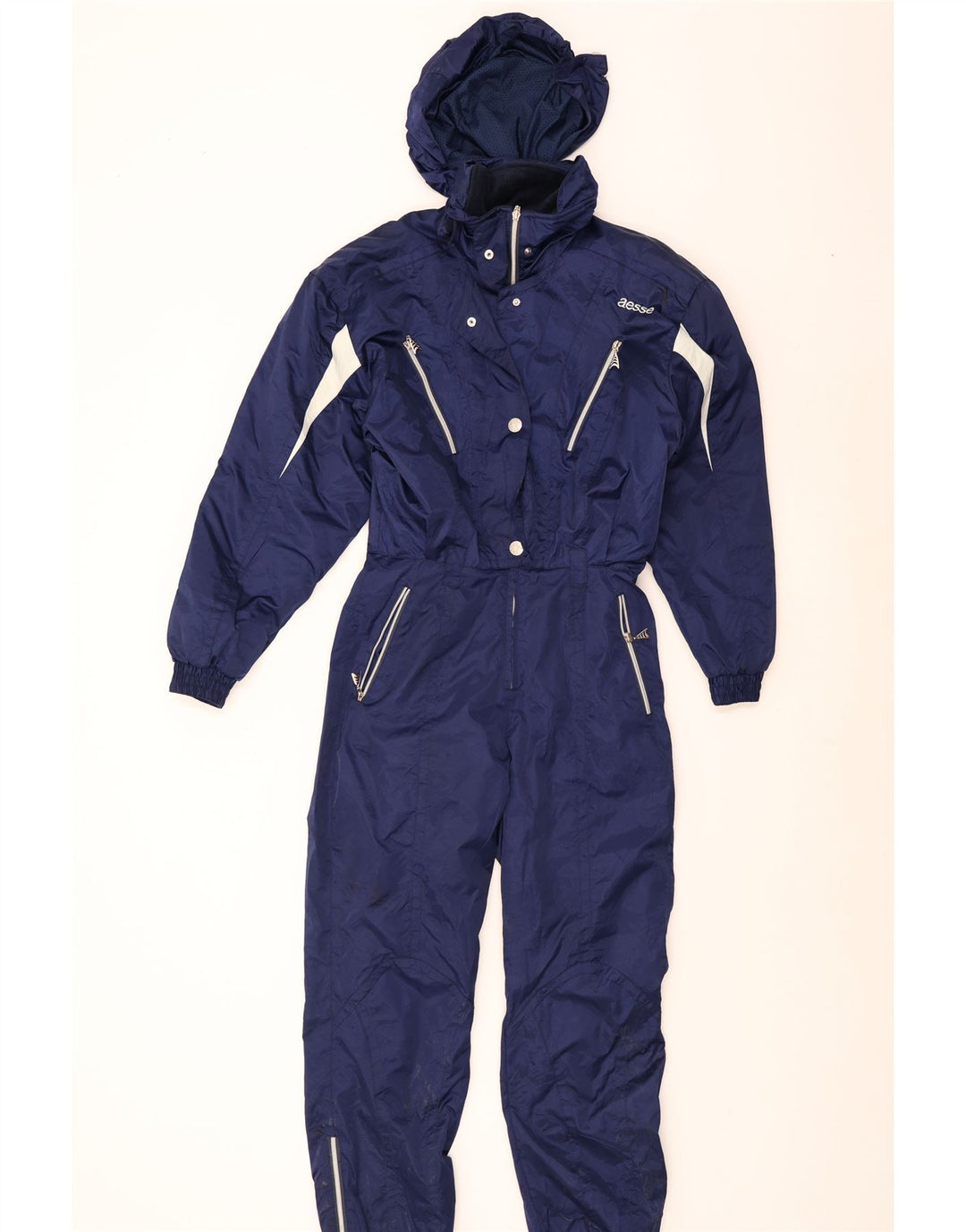Aesse Damen-Trainingsanzug, komplett, EU 46, XL, Marineblau, Farbblock