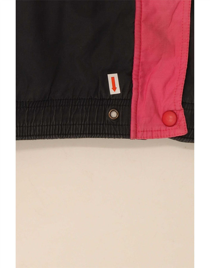 Vintage Damen Skijacke UK 18 XL Mehrfarbiger Farbblock