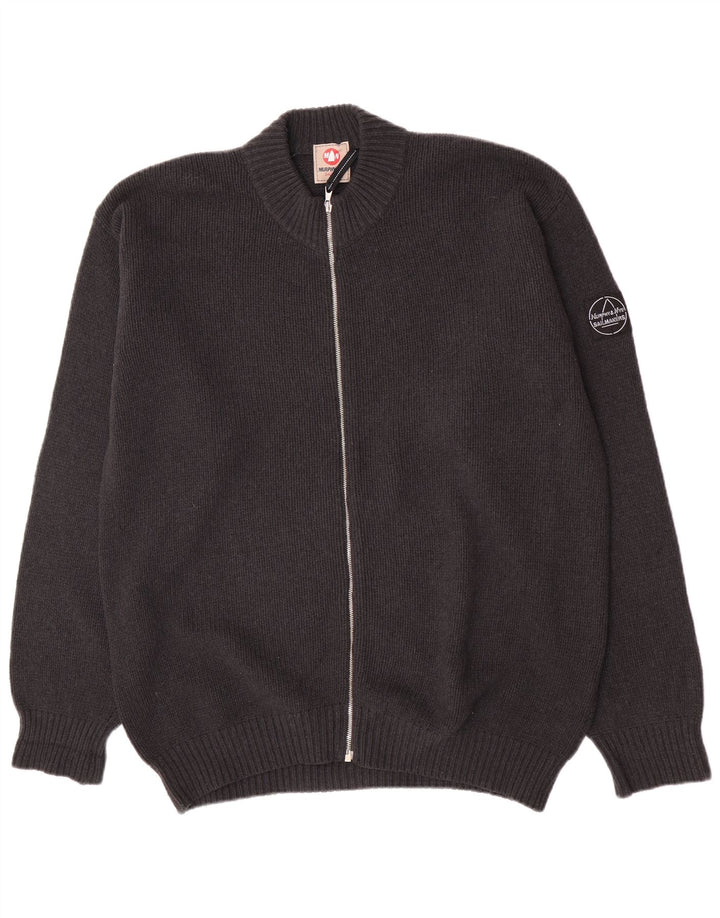 Murphy & Nye Herren Strickjacke XL Graue Wolle
