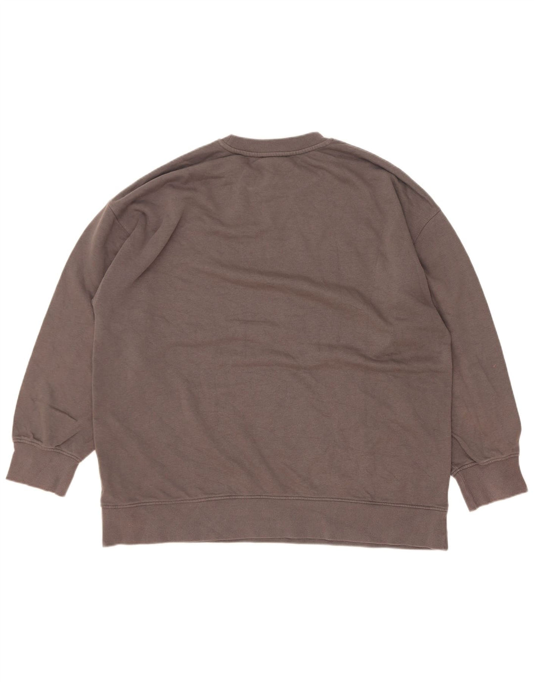 Übergroßer Sweatshirt-Pullover für Damen von Zara, Größe 40, Größe L, Grau, Baumwolle