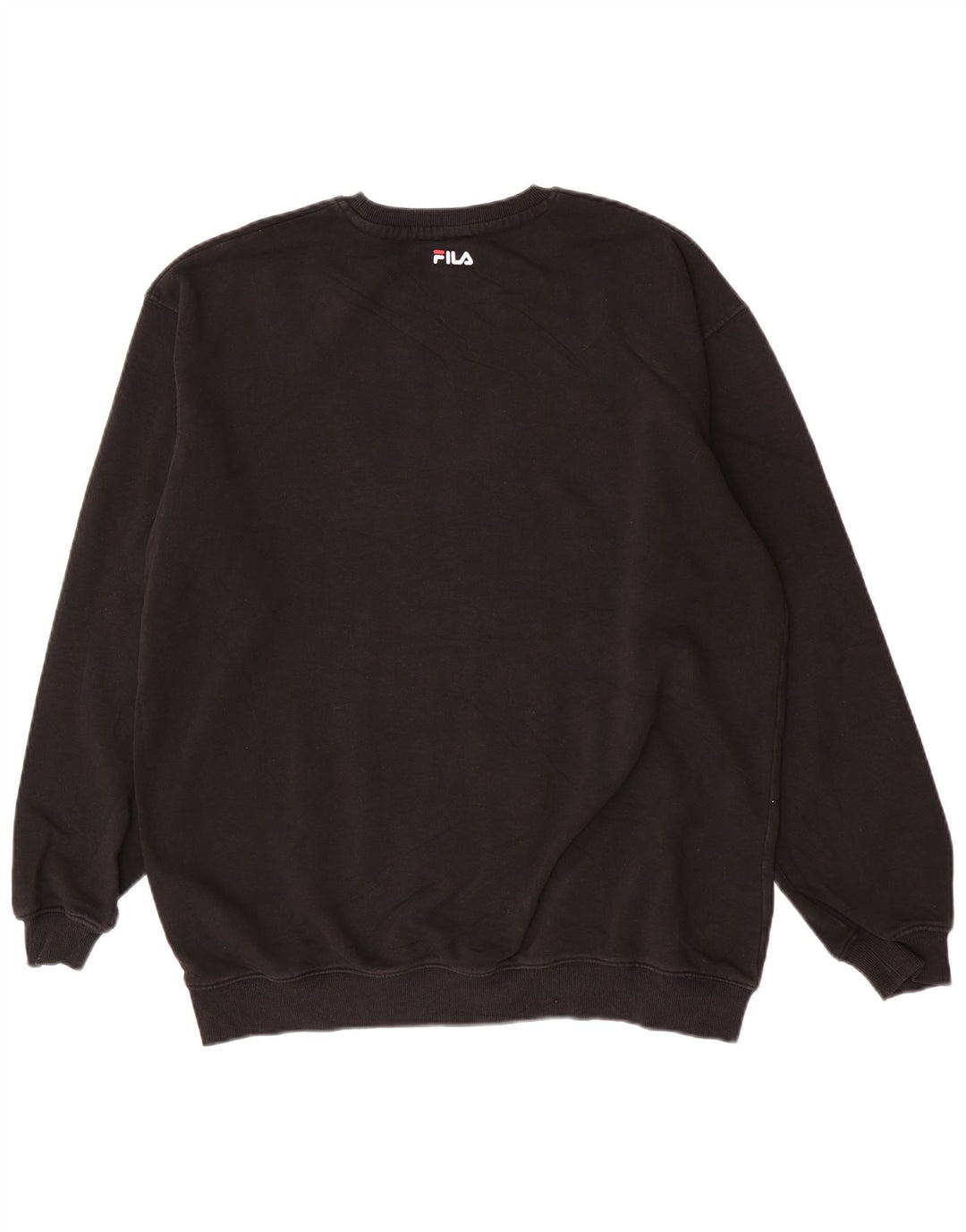 Fila Herren-Sweatshirt mit Grafik, groß, aus schwarzer Baumwolle